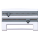 Suporte de parede cinza Xiaoluokaixin para filme plástico, papel toalha e outros utensílios de cozinha, fixado na parede.