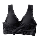Soutien-gorge push-up sem costura e sem arame da Bali, preto, com acabamento confortável e design que realça o busto.