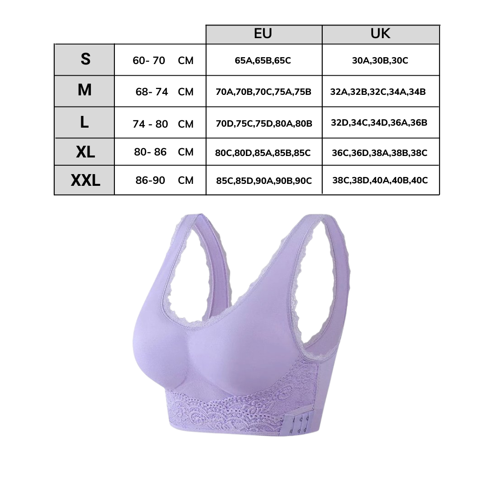 Soutien-gorge push-up sem costura e sem fio da marca Bali, com copas que realçam o busto e alças confortáveis.