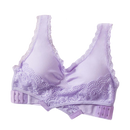 Soutien-gorge push-up sem costura e sem fio da Bali, cor roxa, com design confortável e modelagem que realça o busto.
