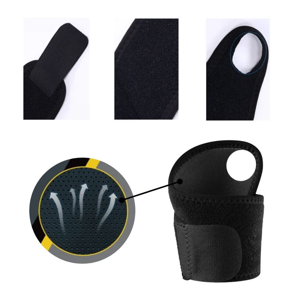 Faixa de suporte respirável para o pulso da marca Unique Bargains, ideal para treino e fitness.