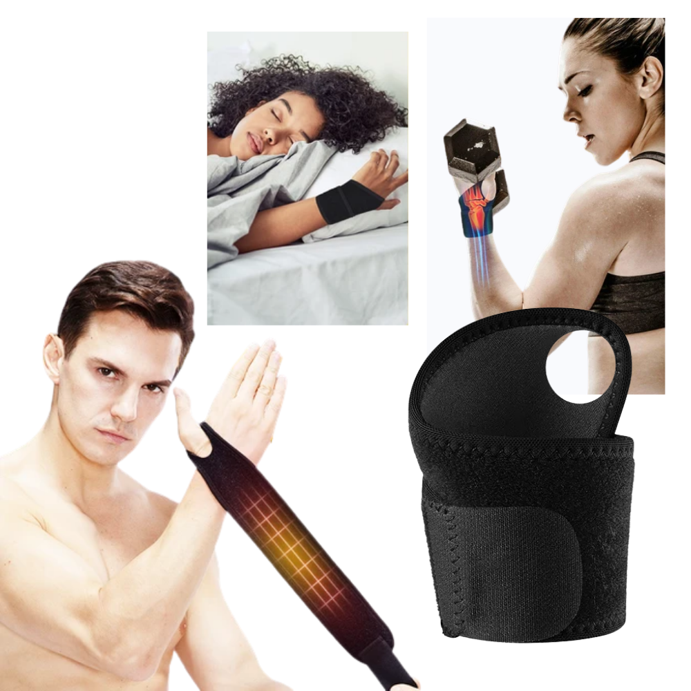 Faixa de suporte respirável para pulso, ideal para treino e fitness, marca Unique Bargains, ajustável e confortável.