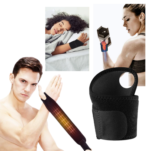 Faixa de suporte respirável para pulso, ideal para treino e fitness, marca Unique Bargains, ajustável e confortável.