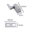 Conjunto de 3 luminárias LED Eastjing para portas de armário, com luzes brilhantes para iluminação eficiente e moderna.