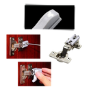 Conjunto de 3 luminárias LED para dobradiças Eastjing, luz inteligente para armários e móveis com iluminação eficiente.