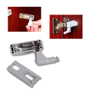 Conjunto de 3 luminárias LED sem fio para portas de armário, marca Eastjing, iluminando o interior com luzes brancas.