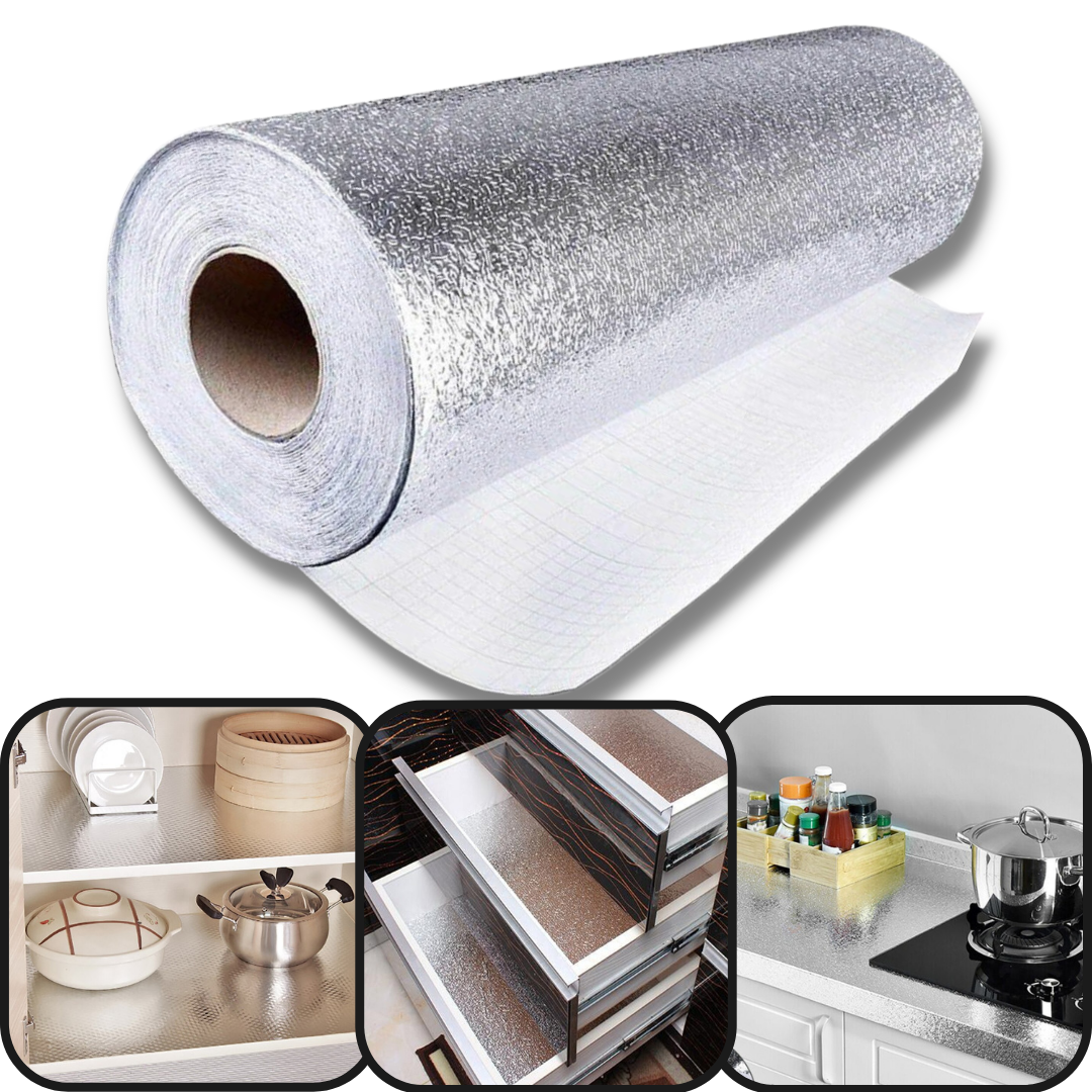 Papel de parede para cozinha resistente à gordura, marca Gustave, com acabamento à prova d'água e fácil instalação.