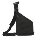 Sacoche à prova d'água da Eaoattm, saco de mão preto com bolso pessoal impermeável, ideal para proteção de objetos pessoais.