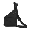 Sacoche à prova d'água da Eaoattm, bolsa de mão preta para uso pessoal, resistente à água e ideal para transportar objetos essenciais.