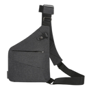 Sacoche à prova d'água Eaoattm, saco de mão cinza com bolso pessoal impermeável para uso diário e proteção contra água.
