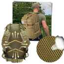 Mochila de camping resistente à água da Colaxi, 50L, com material respirável e painel de malha para maior conforto ao caminhar.