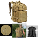 Mochila de camping resistente de 50L da Colaxi, à prova d'água com painel de malha respirável e alças acolchoadas.