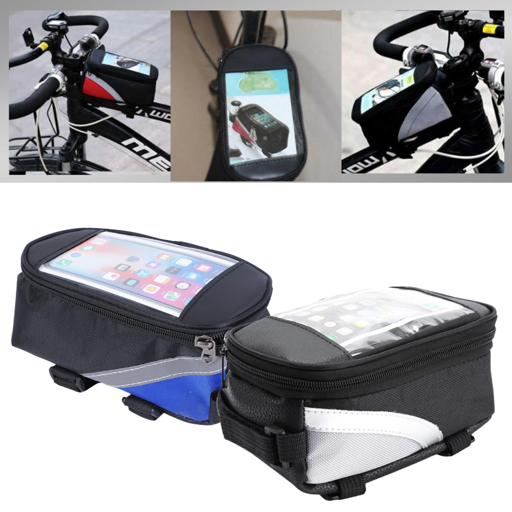 Sacoche impermeável da Sodial para telefone, fixada em bicicleta, ideal para ciclismo, protegendo o dispositivo contra água