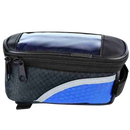 Sacoche impermeável para telefone de ciclismo da Sodial, fixa no guidão de bike, resistente à água, azul.