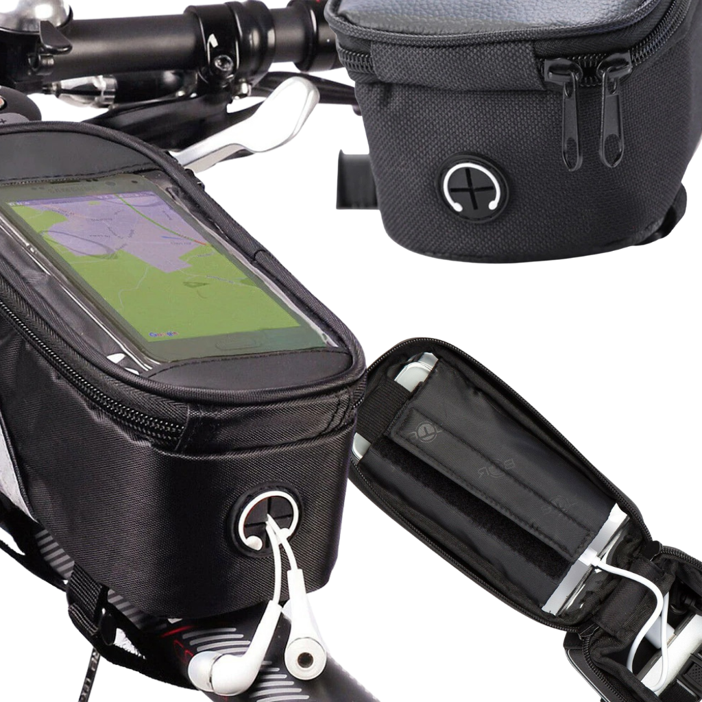 Sacoche impermeável para telefone de ciclismo da Sodial, fixa no guidão do bicicleta, com design funcional e proteção contra água
