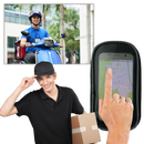 Sacoche impermeável Sodial para telefone de ciclismo, com tela sensível ao toque, fixada em bicicleta para proteção contra água.