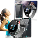 Relógio inteligente à prova d'água da Cvlife com cores variadas, monitoramento de sono e modo multi-esporte em roupas fitness.