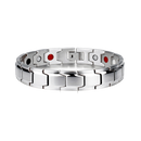 Pulseira magnética Spencer para perda de peso, acessório de treinamento e fitness, com acabamento prateado.