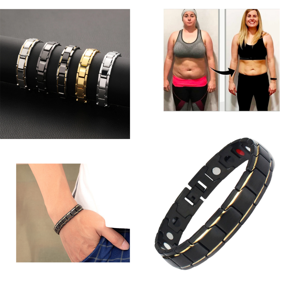 Pulseira magnética para emagrecimento da Spencer, acessório de treino e fitness com imãs para auxiliar na perda de peso.