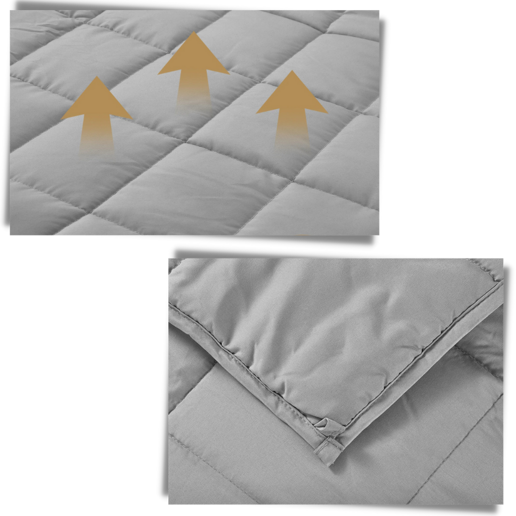 Cobertor lesté para terapia por pressão profunda, de tecido respirável, marca Nex, ideal para relaxamento e alívio do estresse.