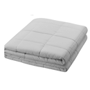 Cobertor lesté cinza claro da Nex para terapia de pressão profunda, ideal para relaxamento e alívio do estresse.
