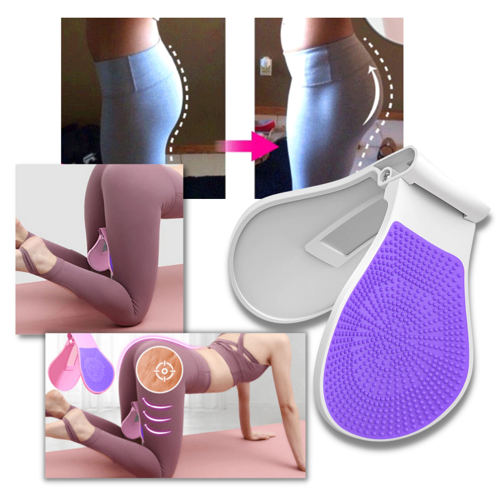 Aparelho de treino para quadris Fongwan, corpo em posição de exercícios de fitness para fortalecer e tonificar os quadris.