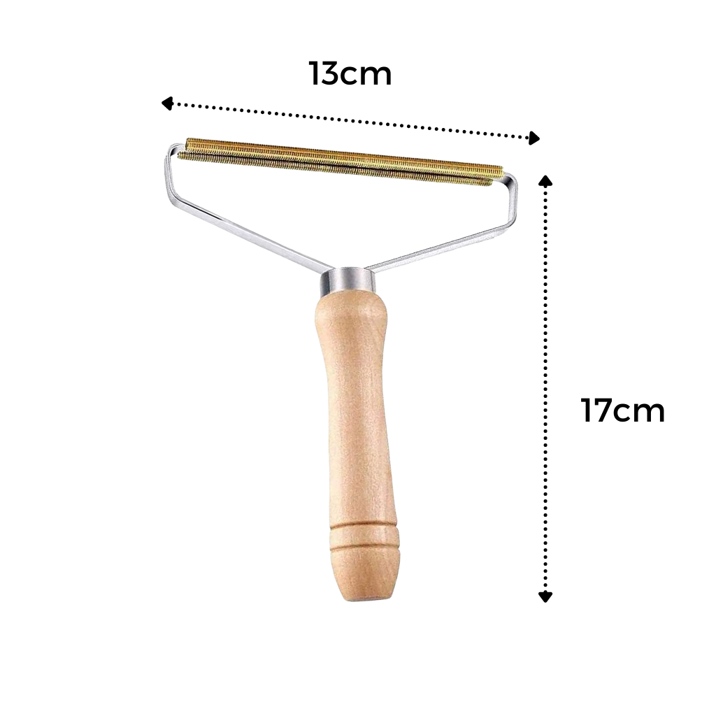 Escova de madeira para pelos de animais de estimação da Eeekit, ferramenta de grooming para remover pelos de forma eficaz.