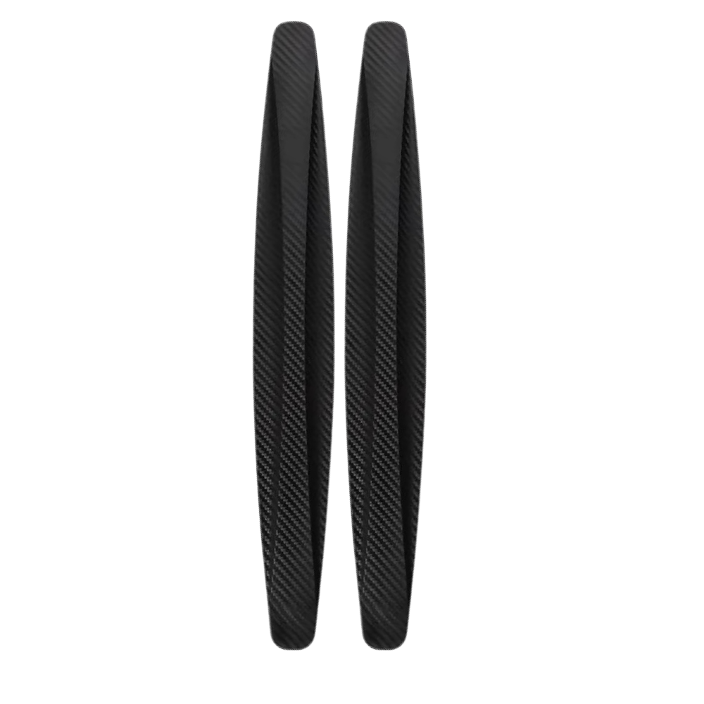 Faixas de proteção refletivas para para-choques de avião, acessório branco da marca Abcelit, visível na imagem.