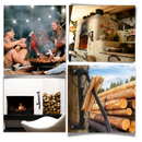 Fendeuse de bois de chauffage mural Accreate, fendeuses de bûches robuste pour couper le bois efficacement.