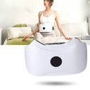 Plataforma vibrante Aoibox para massagem muscular sem fio, estimulador e treinador de músculos, imagem de dispositivo ativo.
