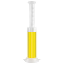 Gel de proteção ativa para banheiro JikoLiving, fragrância de perfumes de interior, aplicado na privada com selo amarelo.