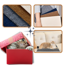 Arranhador de parede adesivo para gatos da Ozerty France, acessório para gatos com superfície ranhurada e design estético.
