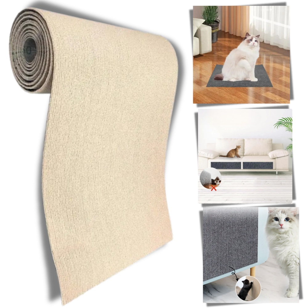 Tapete de arranhar para gatos da Ozerty France, adesivo e de instalação na parede, acessório para gatos.
