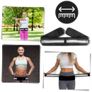 Cinta dorsal ajustável da marca Zlotych para suporte lombar, com fechos e design ergonômico em imagem detalhada.