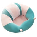 Almofada higiênica ajustável para bebê com listras azul e rosa, mobiliário confortável para recém-nascidos e bebês pequenos.