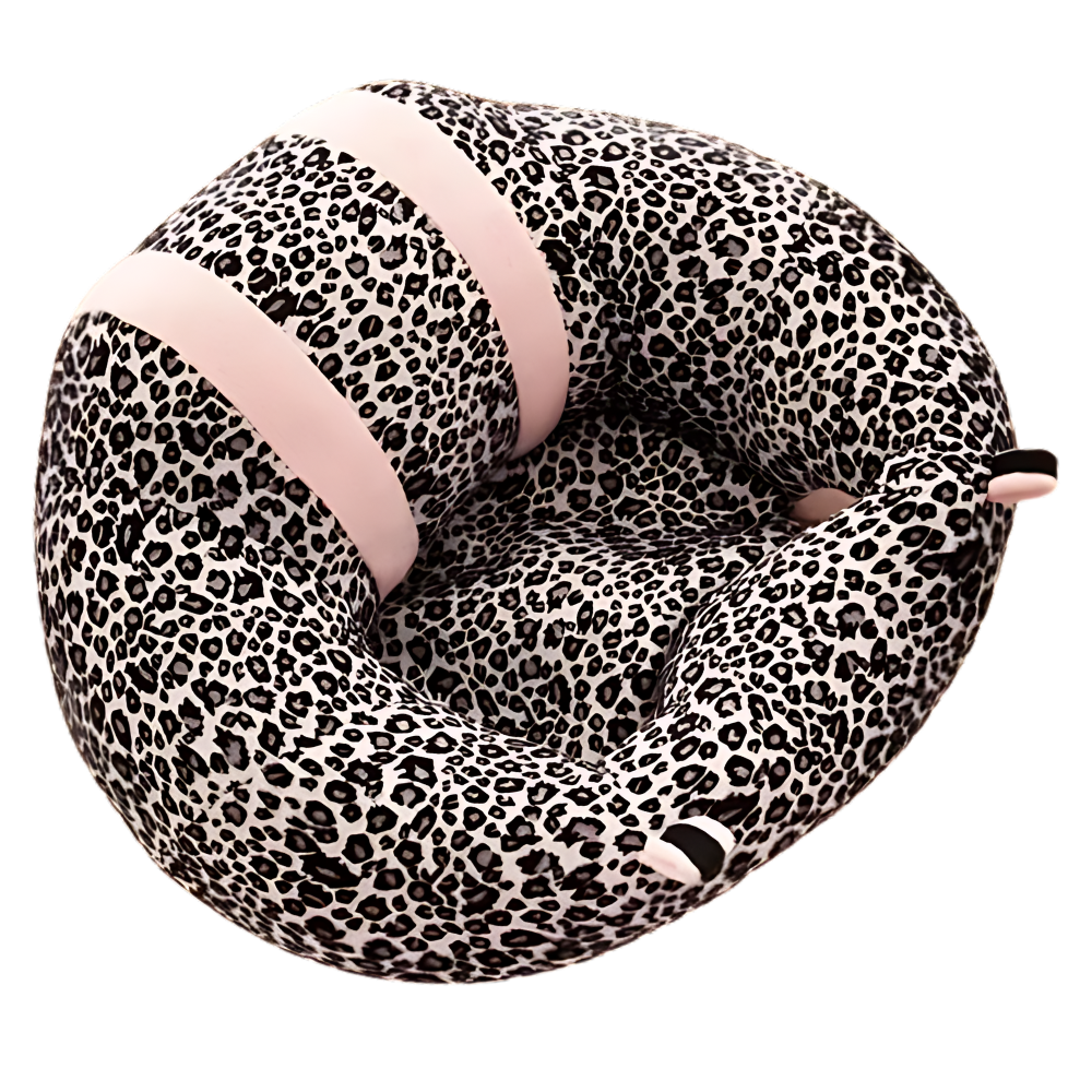 Almofada higienizadora ajustável para bebê da Sannedong, com estampa de leopardo, ideal para mobiliário de bebê e recém-nascidos.