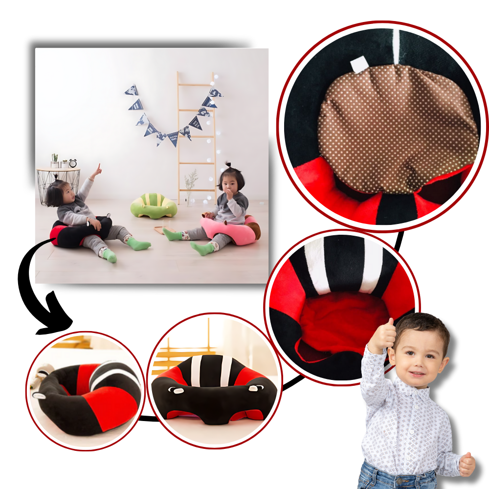 Almofada higiénica ajustável para bebê da Sannedong, suporte confortável e estável para mobiliário infantil.