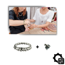 Pulseira ajustável de dragão de Midgard da Sunnimix, com design detalhado e fecho personalizado em metal.