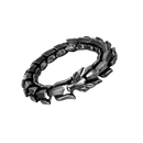 Pulseira ajustável de dragão Midgard da Sunnimix em tom cinza escuro, com detalhes de dragão em metal.