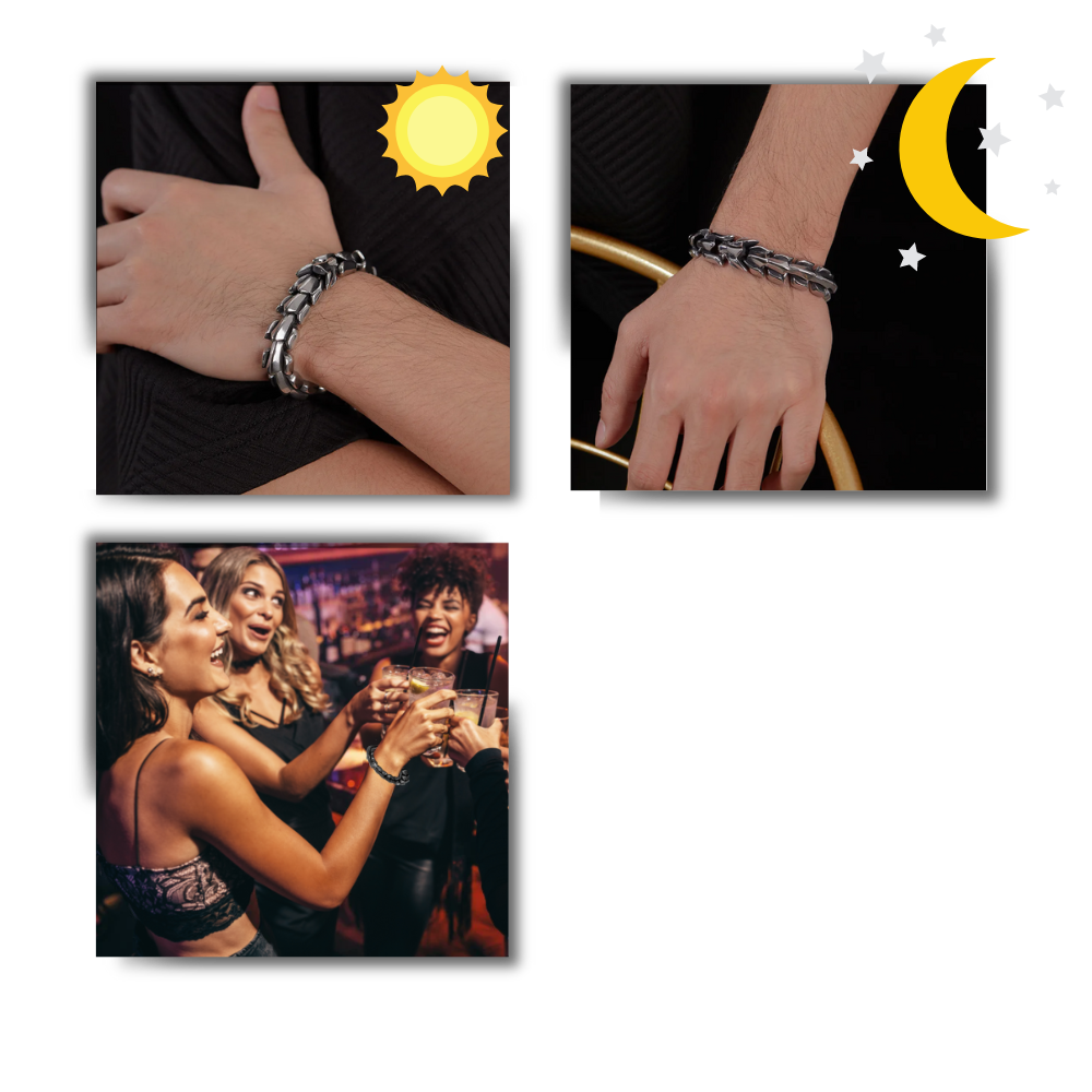Pulseira ajustável em formato de dragão de Midgard da Sunnimix, com design elegante e detalhes detalhados de dragão.