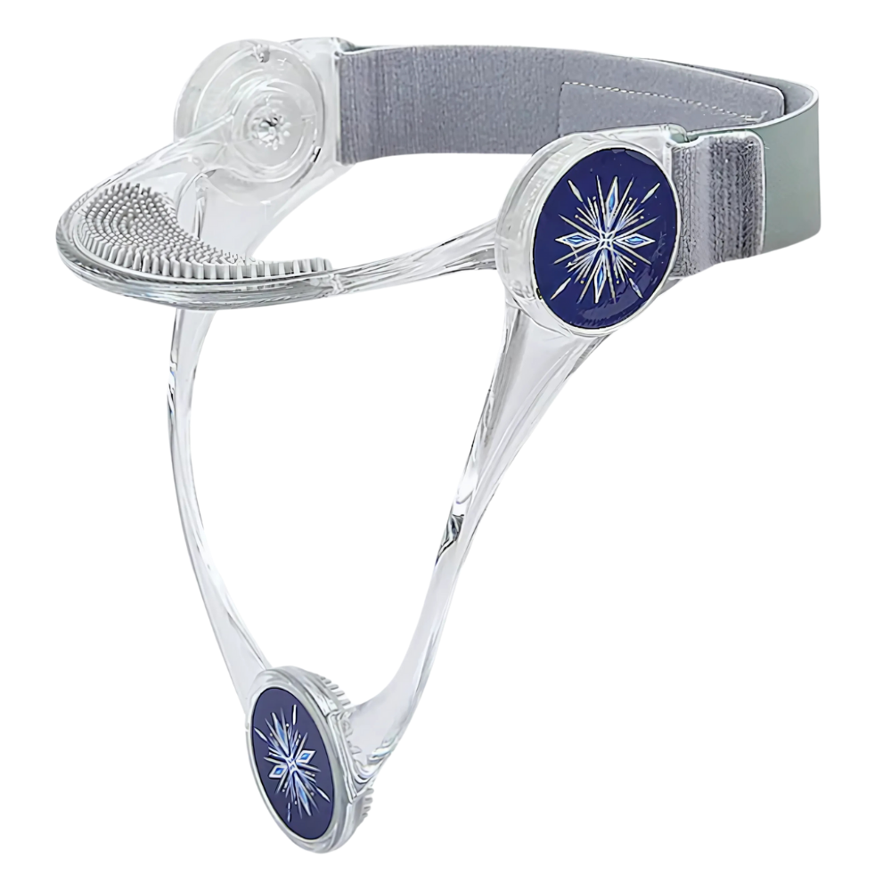 Corrector de postura cervical ajustável da Keusn, acessório transparente para suporte e alinhamento do pescoço.