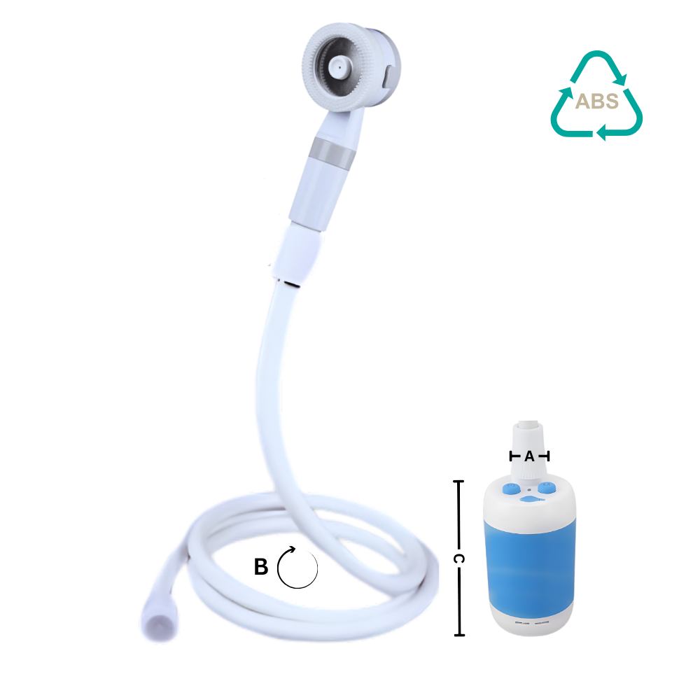 Chuveiro portátil ajustável para uso ao ar livre, ideal para camping e atividades ao ar livre, marca Biete