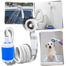 Chuveiro externo portátil e ajustável Biete para camping e trilhas, com conexão fácil e design resistente para atividades ao ar livre.