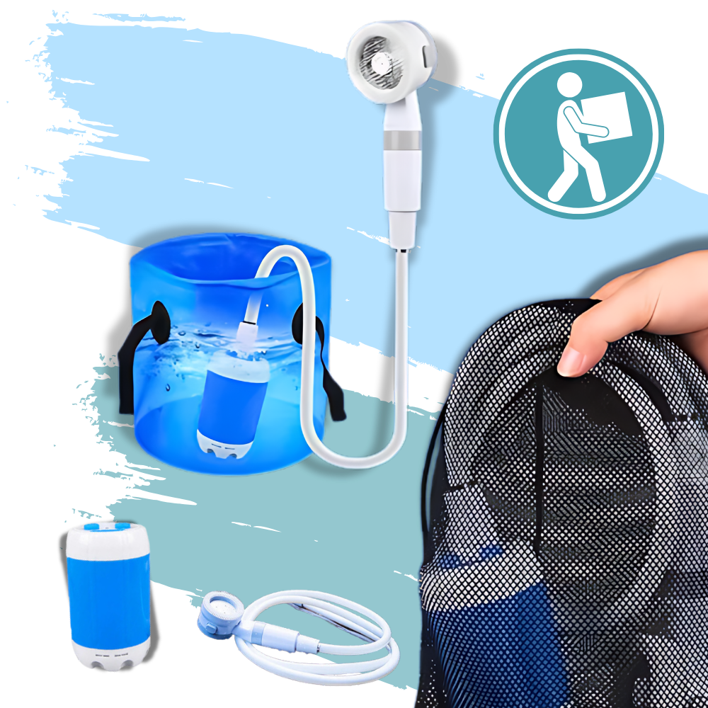 Chuveiro portátil ajustável para uso ao ar livre, ideal para camping e trilhas, marca Biete