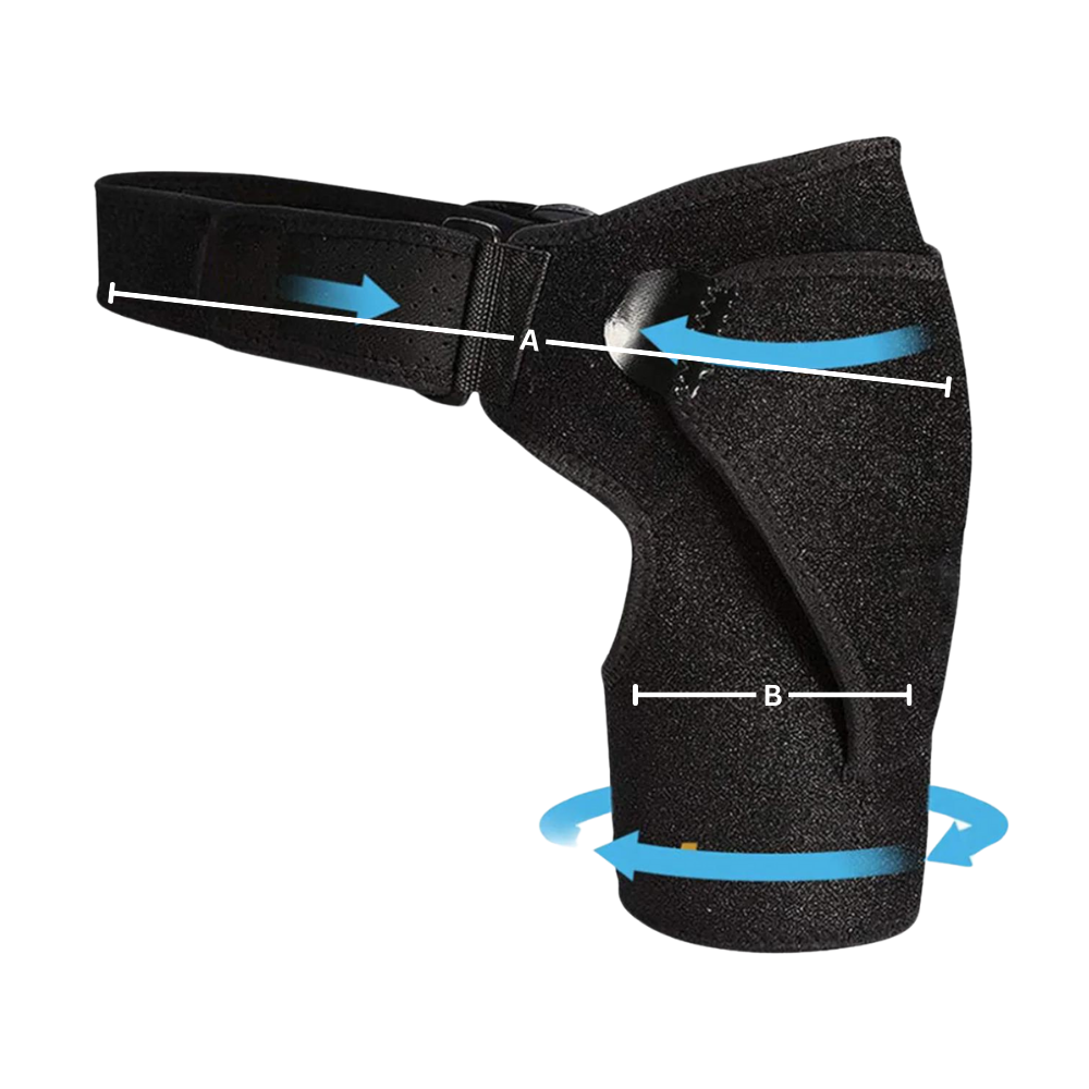 Órtese de ombro ajustável da Neo-G para ergoterapia e fisioterapia, suporte confortável para ombro com ajuste personalizável.