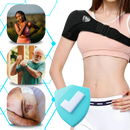 Órtesis de ombro ajustável Neo-G para fisioterapia e ergoterapia, suporte de ombro eficaz e confortável, com alças reguláveis.