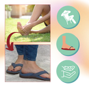 Sandálias ortopédicas Ozerty com tiras ajustáveis, estilo confortável e fácil de usar, ideal para suporte e bem-estar dos pés.