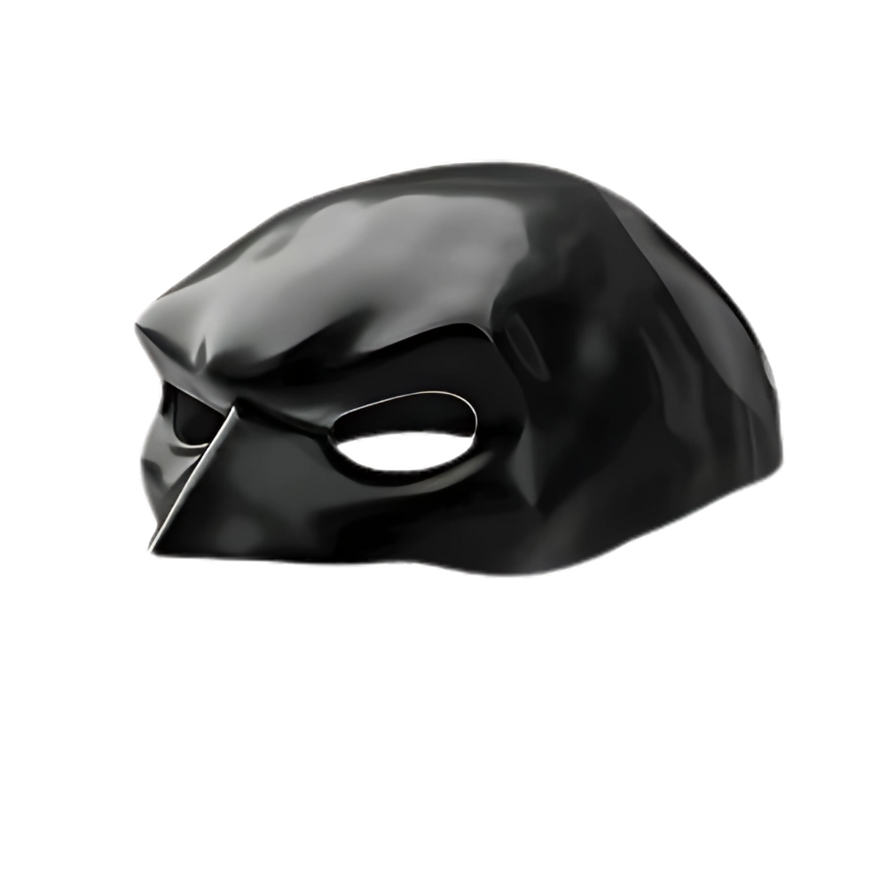 Máscara de gato Batman da Merbary, máscara de 9cm com design fofo de Batman para pets.