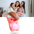 Estojo rosa adorable para iPhone Qitian, com design fofo, proteção leve e acabamento brilhante.