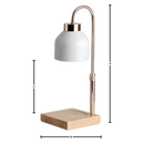Lâmpada de design Lithomy com efeito de vela aquecida, iluminação aconchegante e estética moderna para ambientes sofisticados.